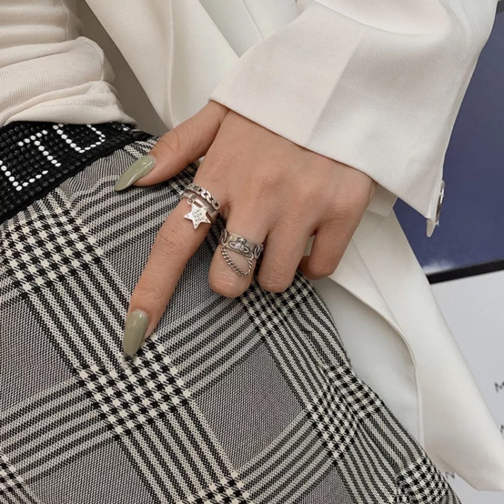 🌟 Insta star sterling silver open ring - Picture 6 of 6